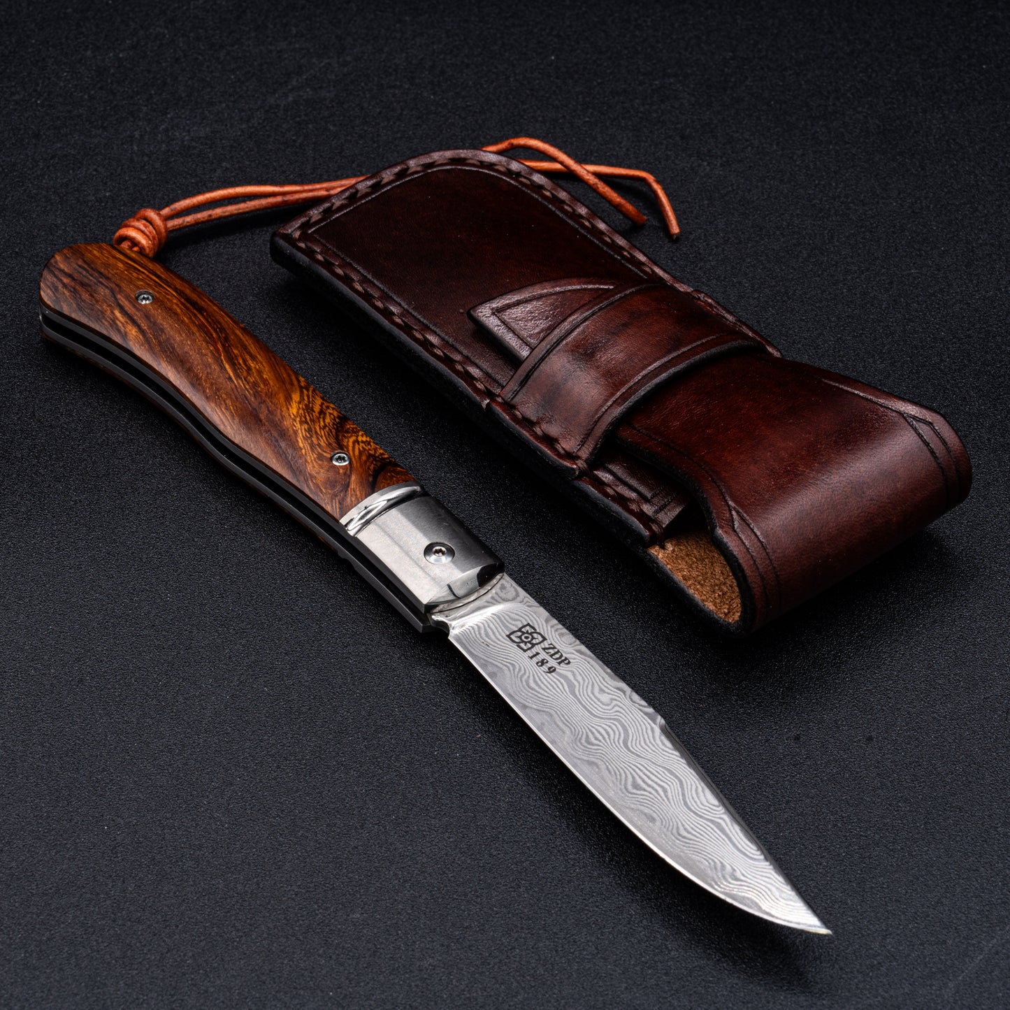 カキナイフ ZDP189 49Lays ニッケルダマスカス カスタムナイフ