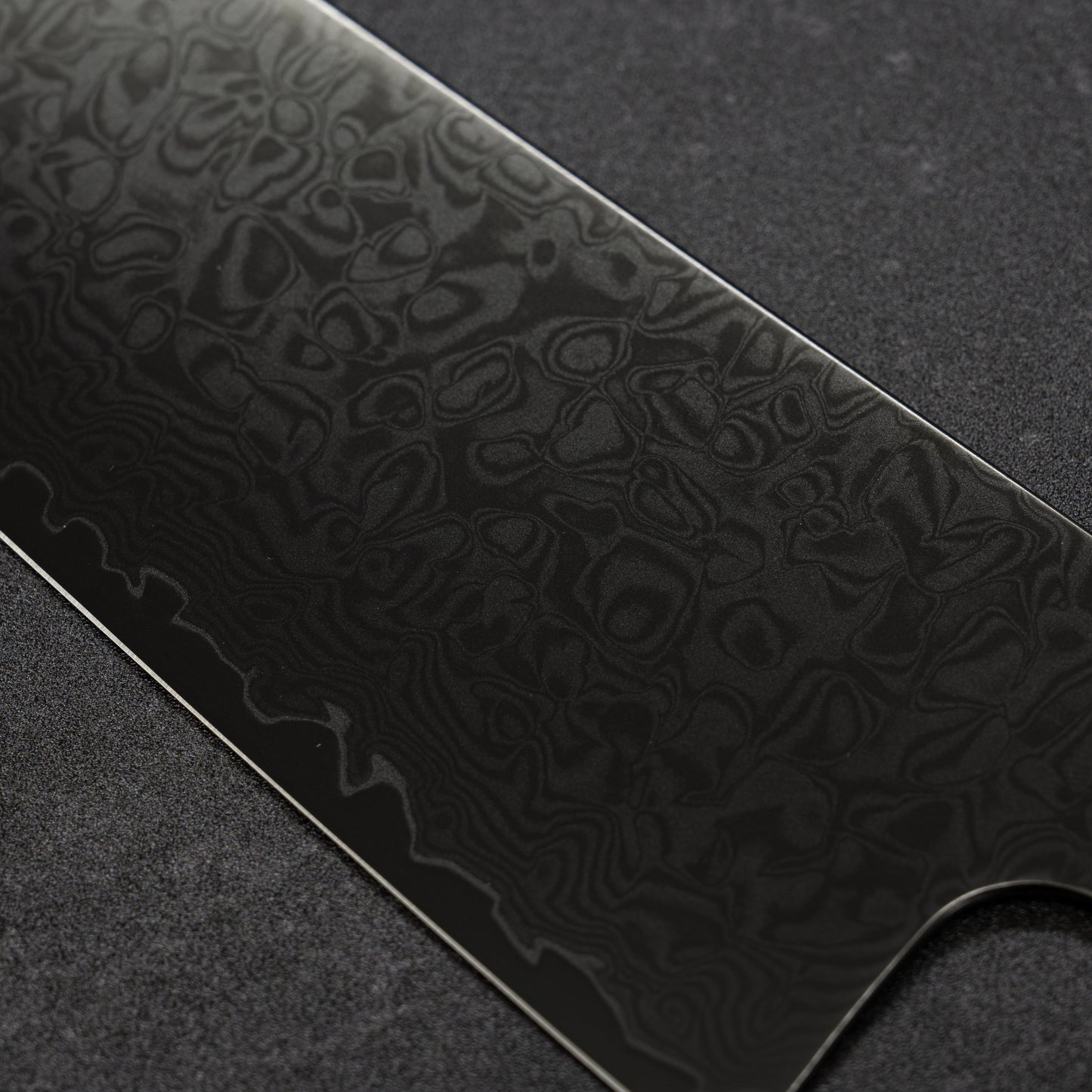Black Coated 67lays Damascus Paring 90mm
