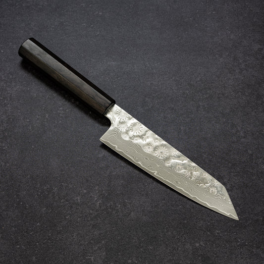 Fireworks & Goldfish Hammered Finish 67lays Damascus Bunka 180mm