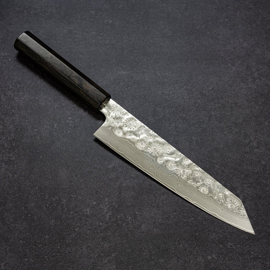 Fireworks & Goldfish Hammered Finish 67lays Damascus Bunka 210mm