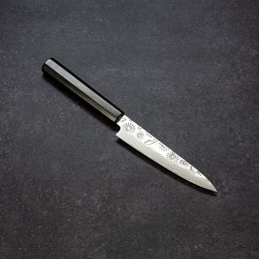 Fireworks & Goldfish Hammered Finish 67lays Damascus Petty 135mm