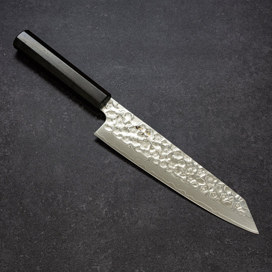 Polished Cherry Blossoms Hammered Finish 67lays Damascus Bunka 210mm