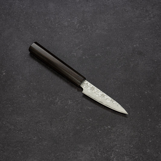 Snowflake Hammered Finish 67lays Damascus Paring 90mm