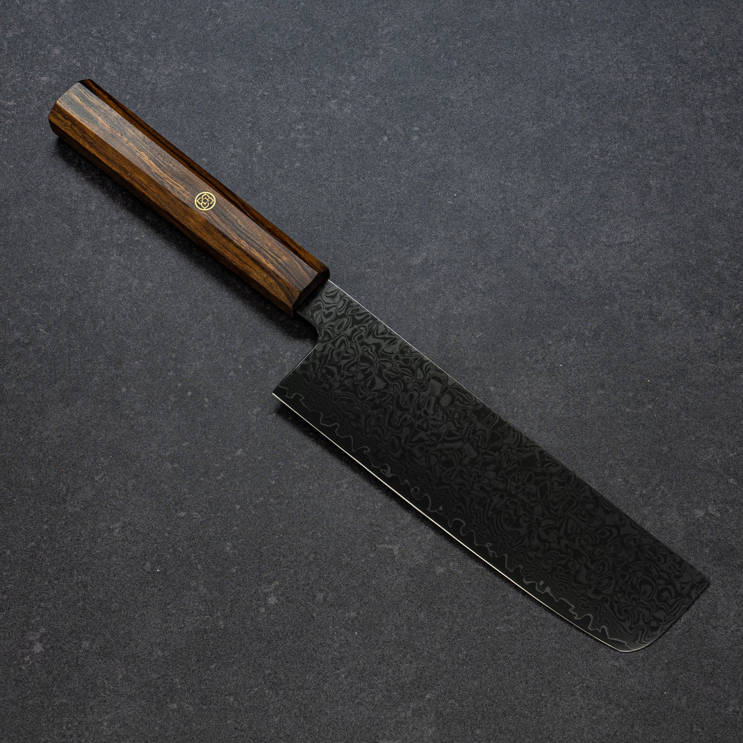 ブラックコーティング 67層ダマスカス 菜切 170mm