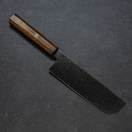 ブラックコーティング 67層ダマスカス 菜切 170mm