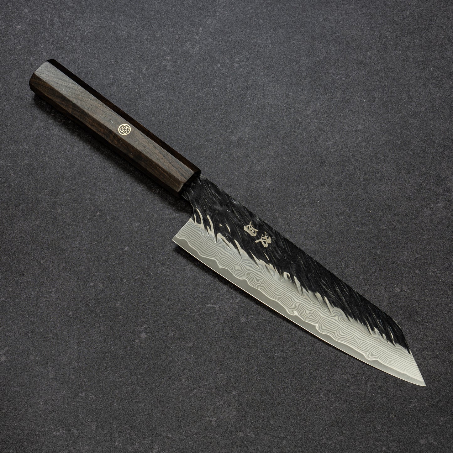 黒打 スクラッチ鎚目 67層ダマスカス 文化 180mm