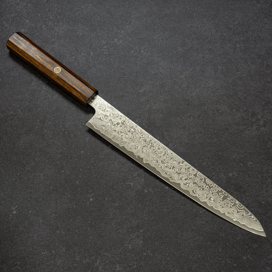 ZDP189 49層ニッケルダマスカス 筋引 240mm 