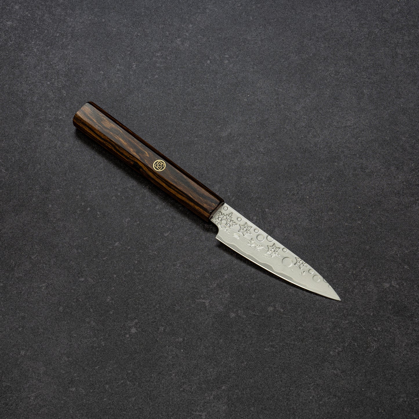 Snowflake Hammered Finish 67lays Damascus Paring 90mm