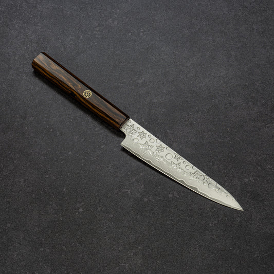 Snowflake Hammered Finish 67lays Damascus Petty 135mm