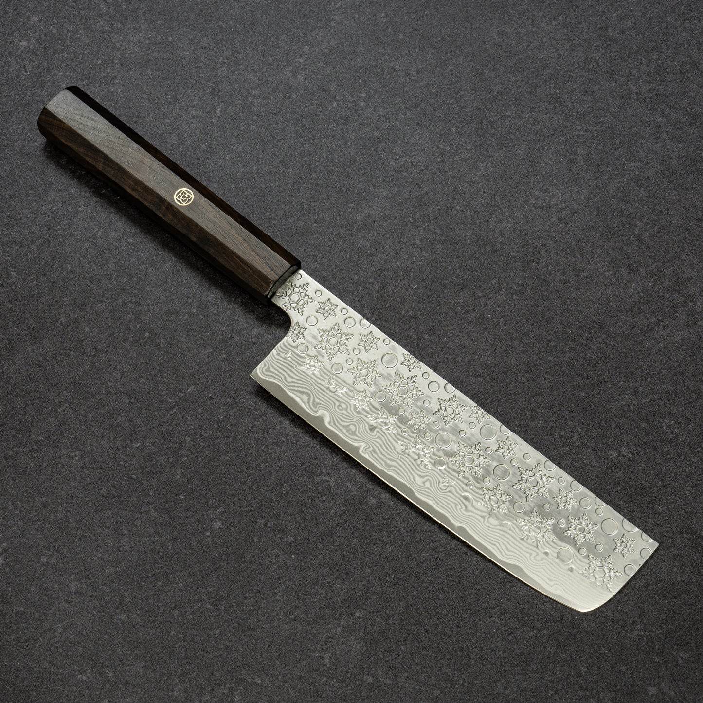 雪結晶鎚目 67層ダマスカス 菜切 170mm 