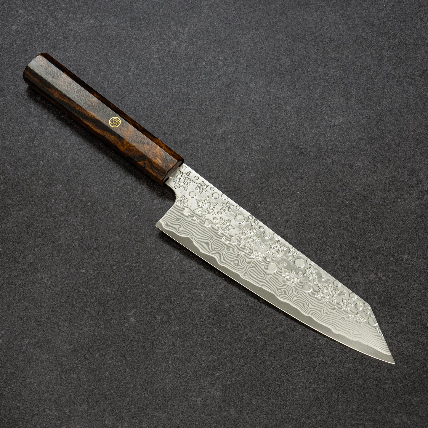 Snowflake Hammered Finish 67lays Damascus Bunka 180mm