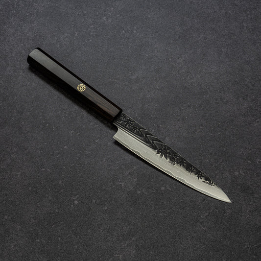 黒打 楓流水鎚目 67層ダマスカス ペティ 135mm