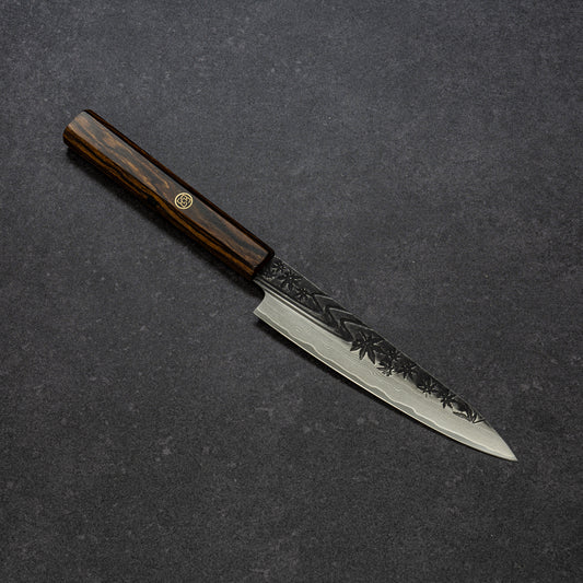 黒打 楓流水鎚目 67層ダマスカス ペティ 135mm