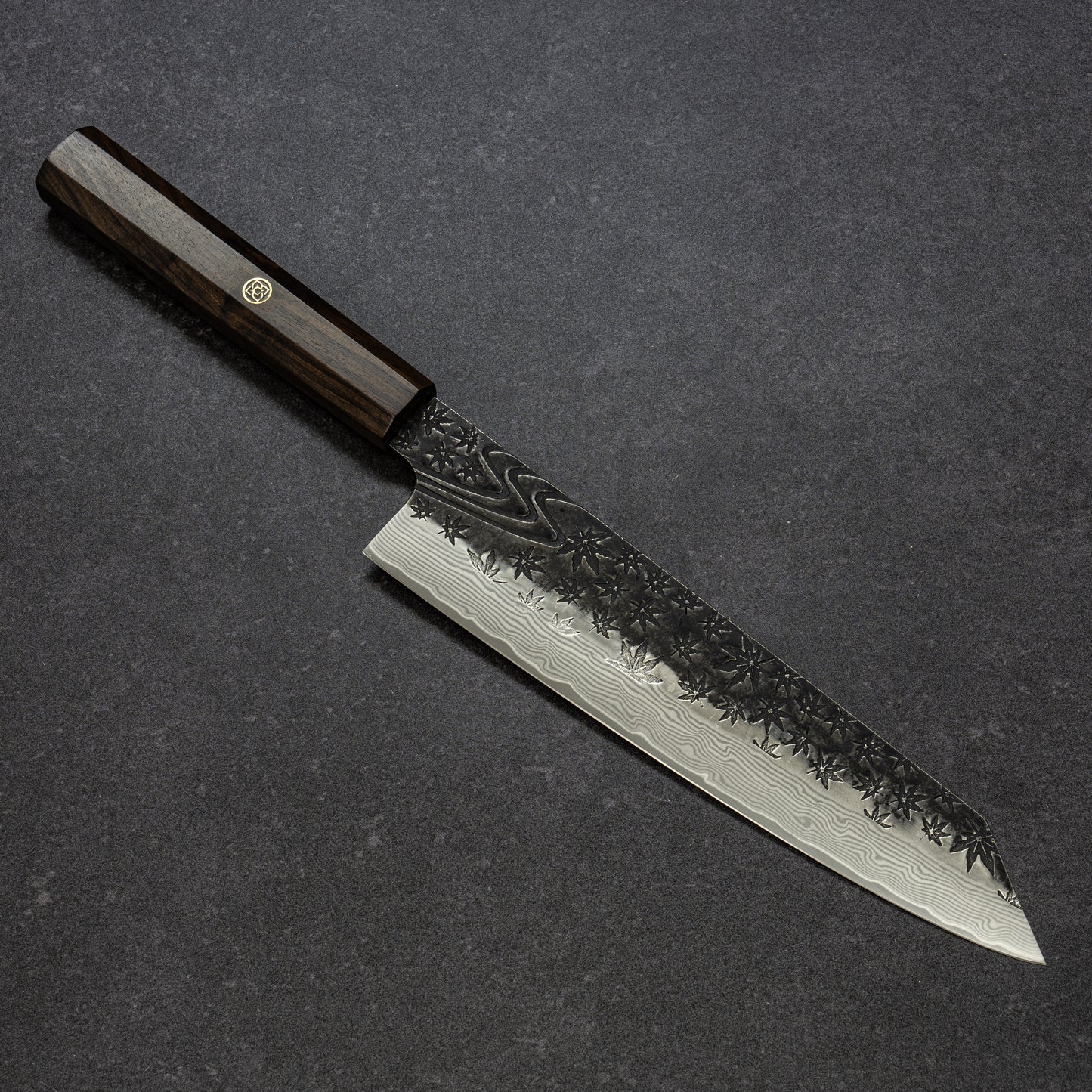 黒打 楓流水鎚目 67層ダマスカス 文化 210mm