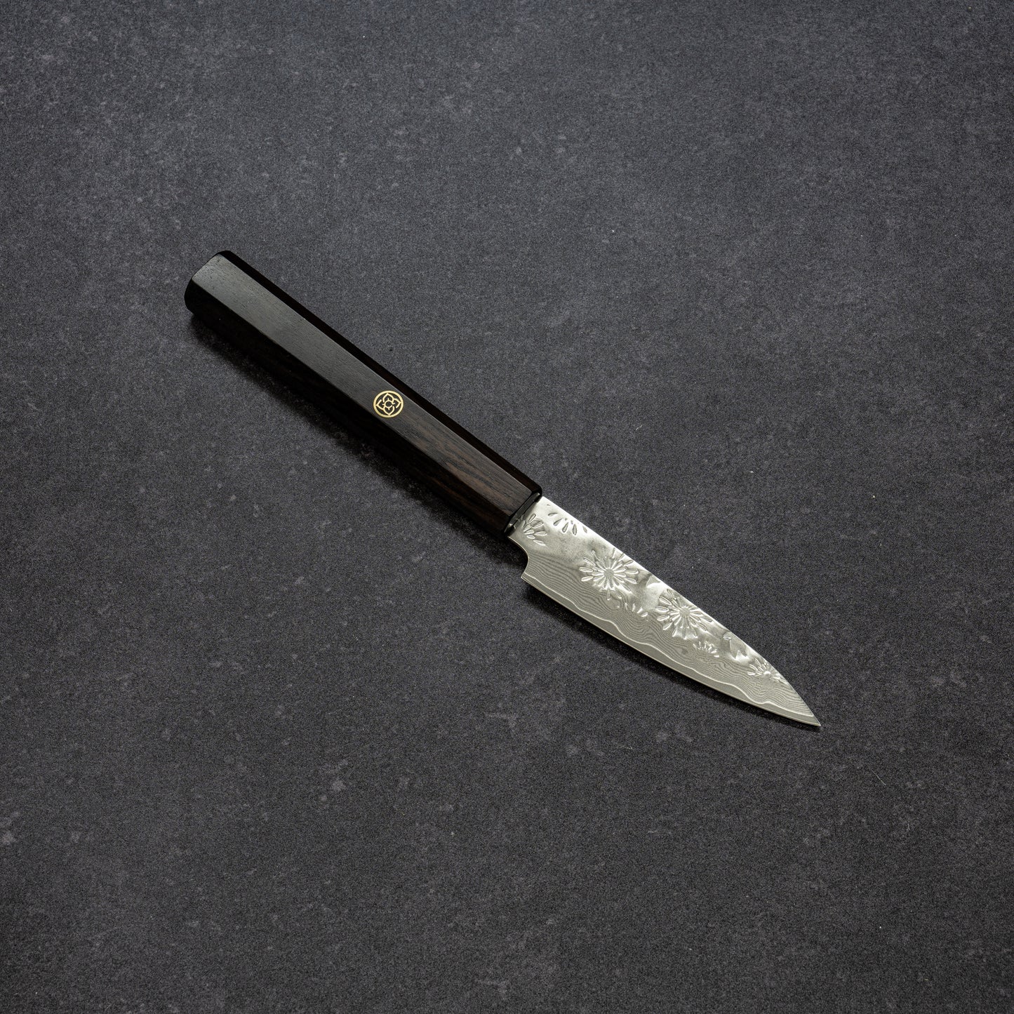 花火＆金魚鎚目 67層ダマスカス パーリング 90mm