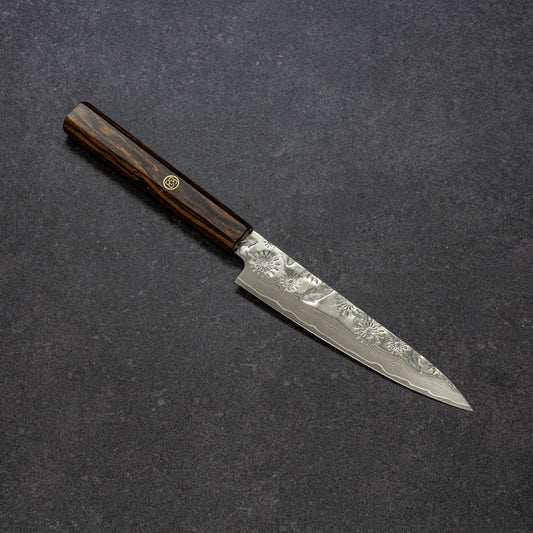 花火＆金魚鎚目 67層ダマスカス ペティ 135mm