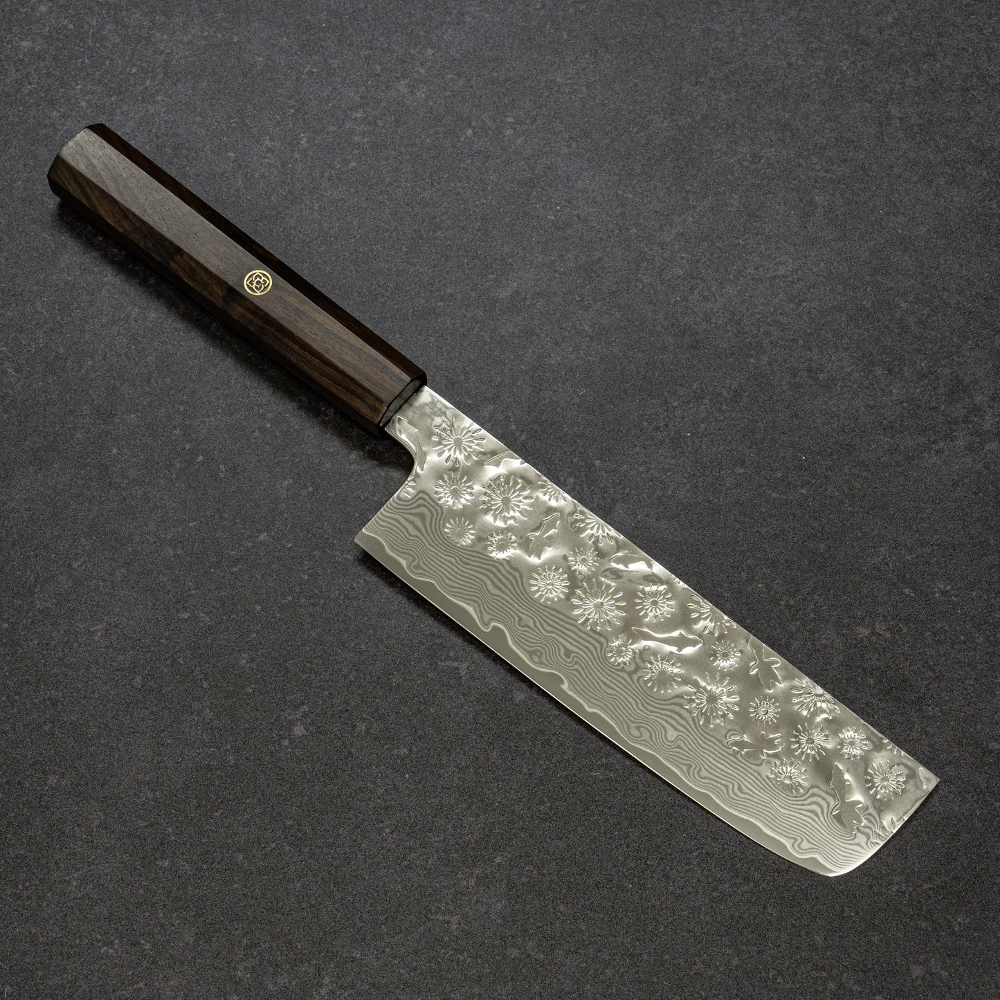 花火＆金魚鎚目 67層ダマスカス 菜切 170mm