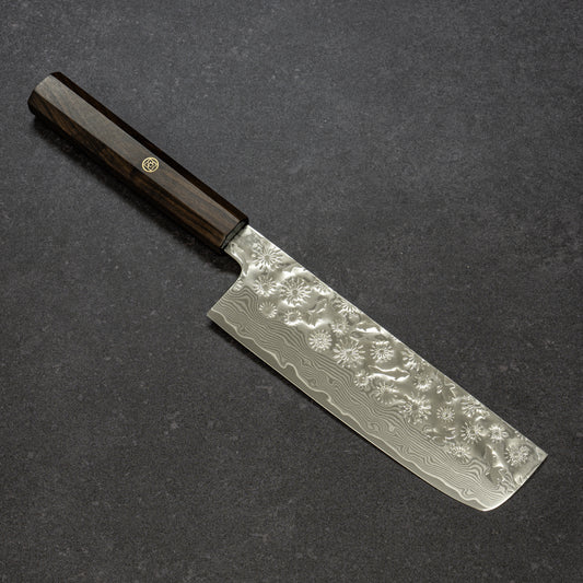 花火＆金魚鎚目 67層ダマスカス 菜切 170mm