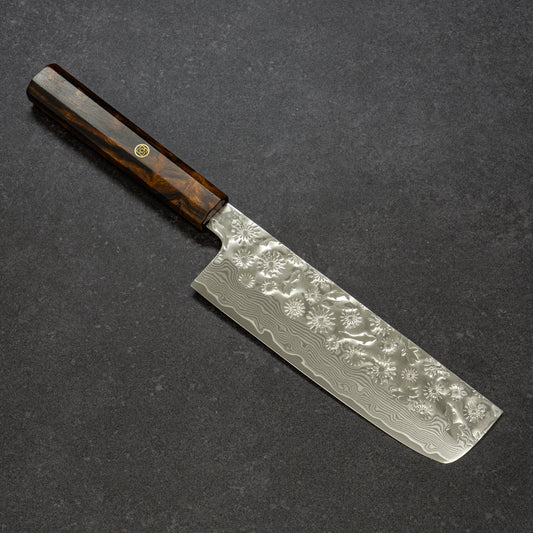 花火＆金魚鎚目 67層ダマスカス 菜切 170mm