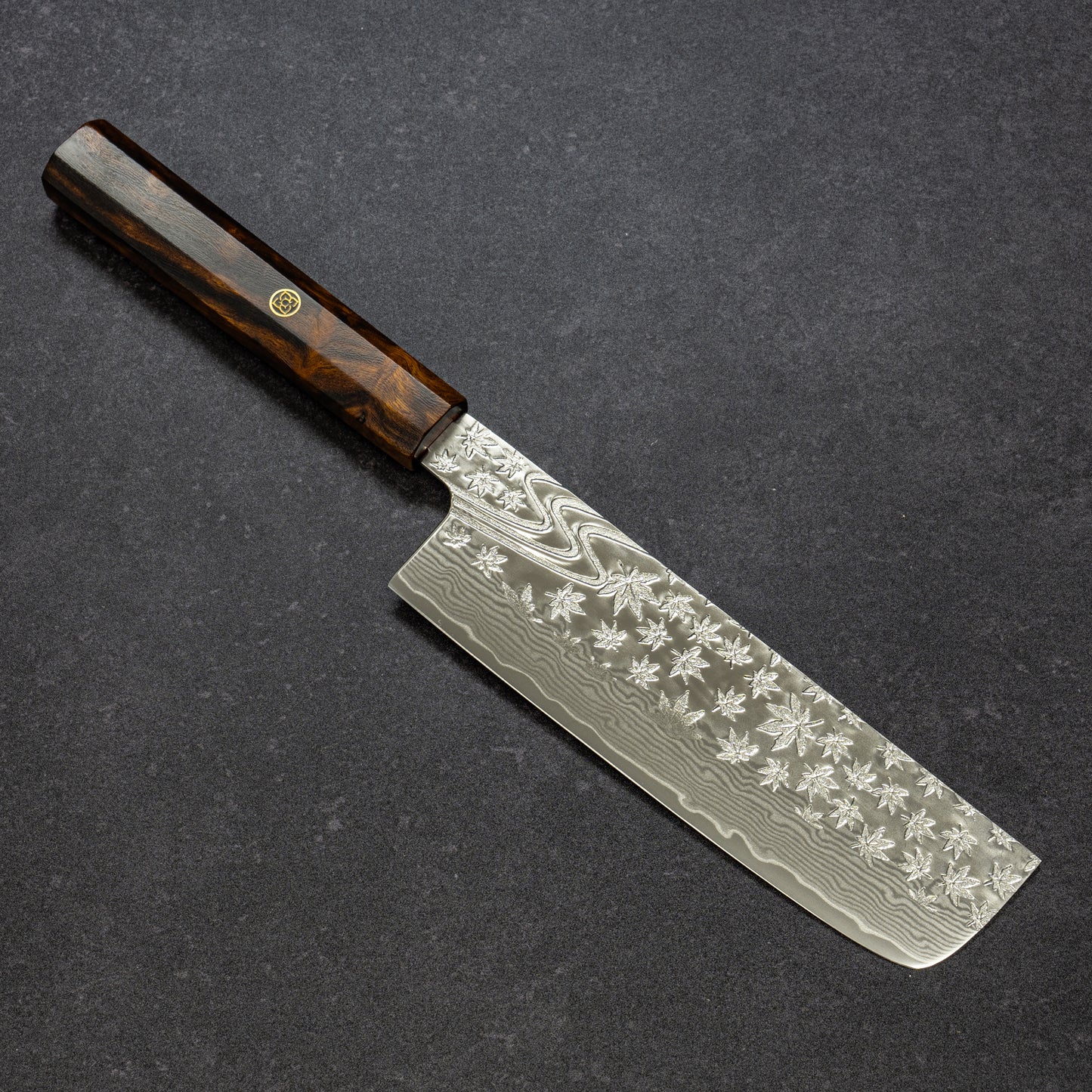 磨 楓流水鎚目 67層ダマスカス 菜切 170mm