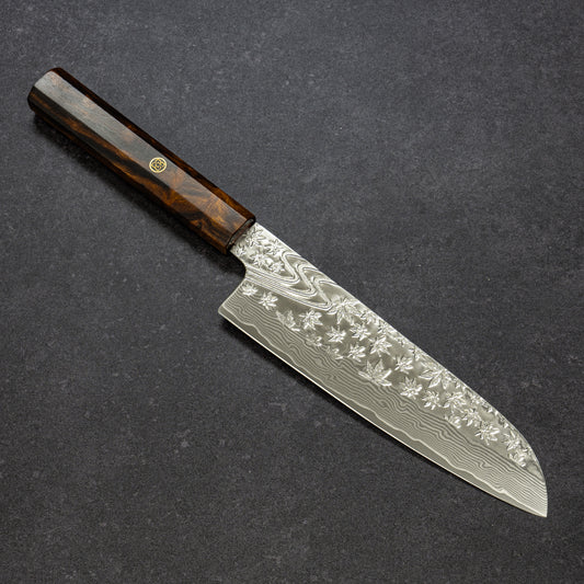 磨 楓流水鎚目 67層ダマスカス 三徳 180mm