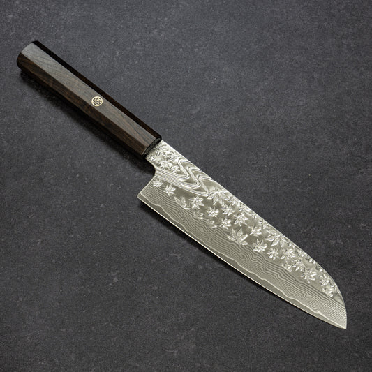 磨 楓流水鎚目 67層ダマスカス 三徳 180mm