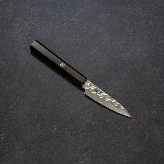 Polished Cherry Blossoms Hammered Finish 67lays Damascus Paring 90mm