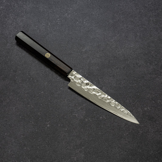 Polished Cherry Blossoms Hammered Finish 67lays Damascus Petty 135mm