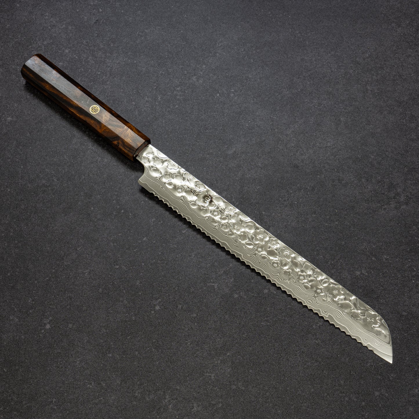 磨 桜鎚目 67層ダマスカス パン切 250mm