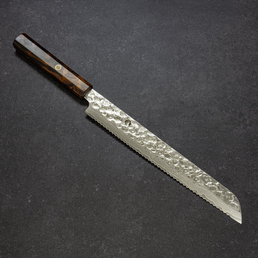 磨 桜鎚目 67層ダマスカス パン切 250mm