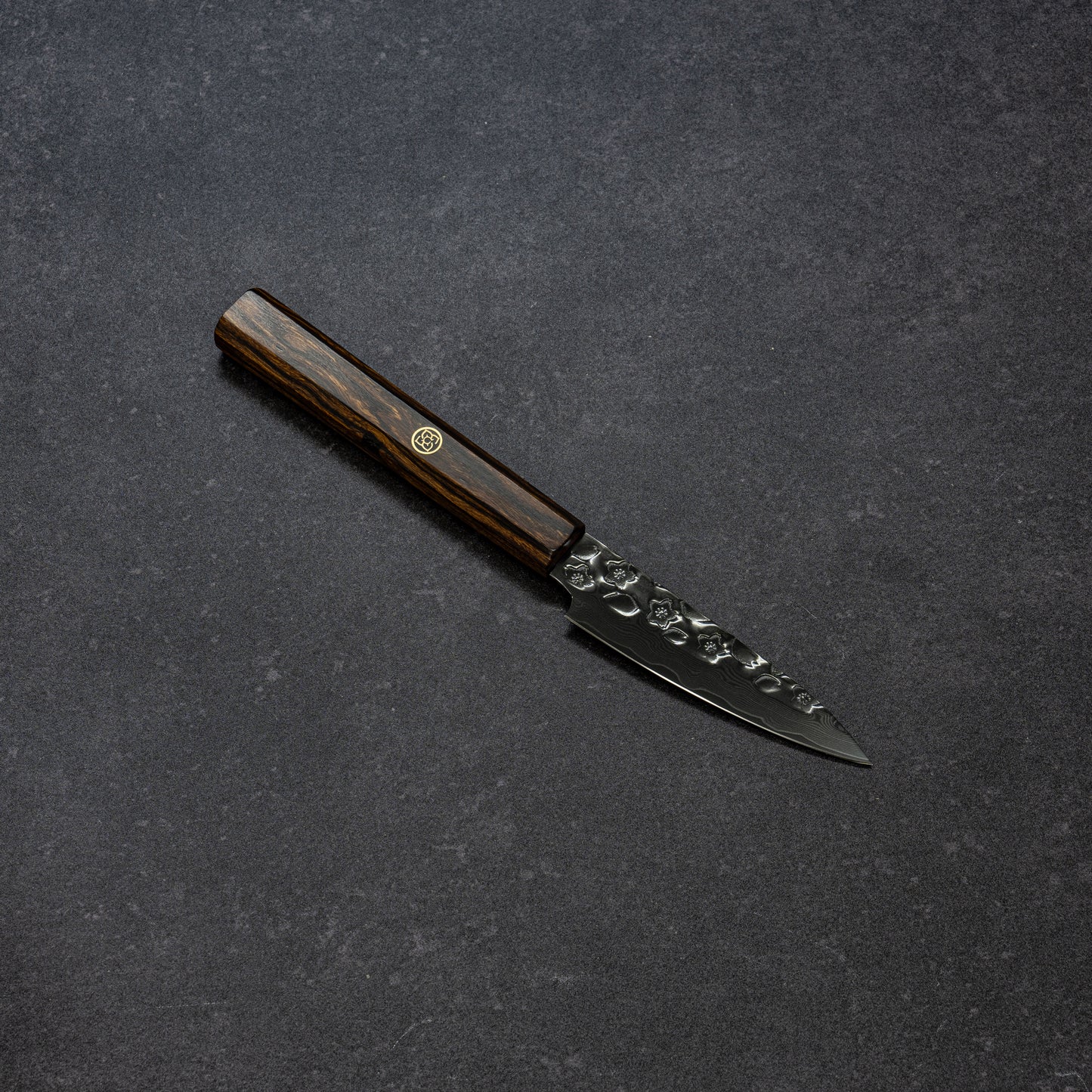 Night Cherry Blossoms Hammered Finish 67lays Damascus Paring 90mm