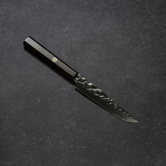 Night Cherry Blossoms Hammered Finish 67lays Damascus Table Knife 125mm