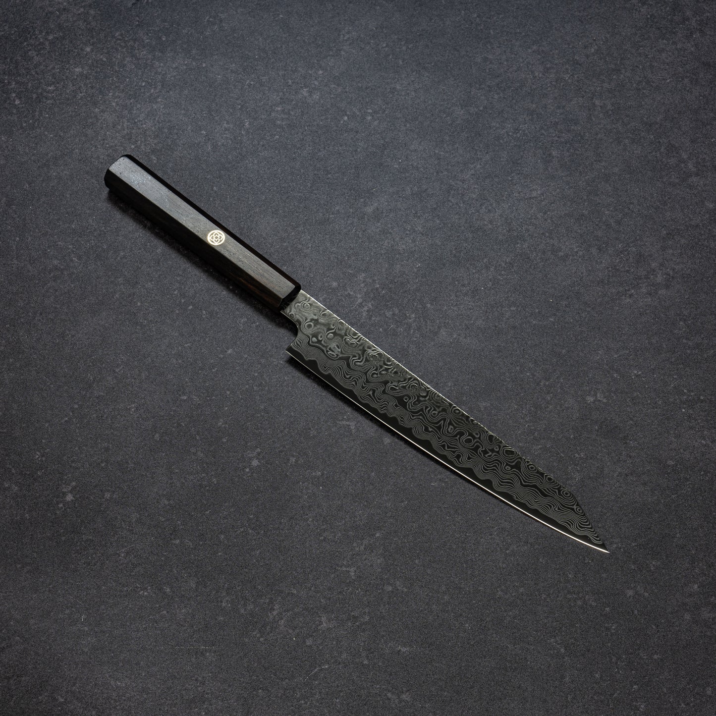 DLC ZDP189 49lays Nickel Damascus Kiritsuke-Petty 180mm