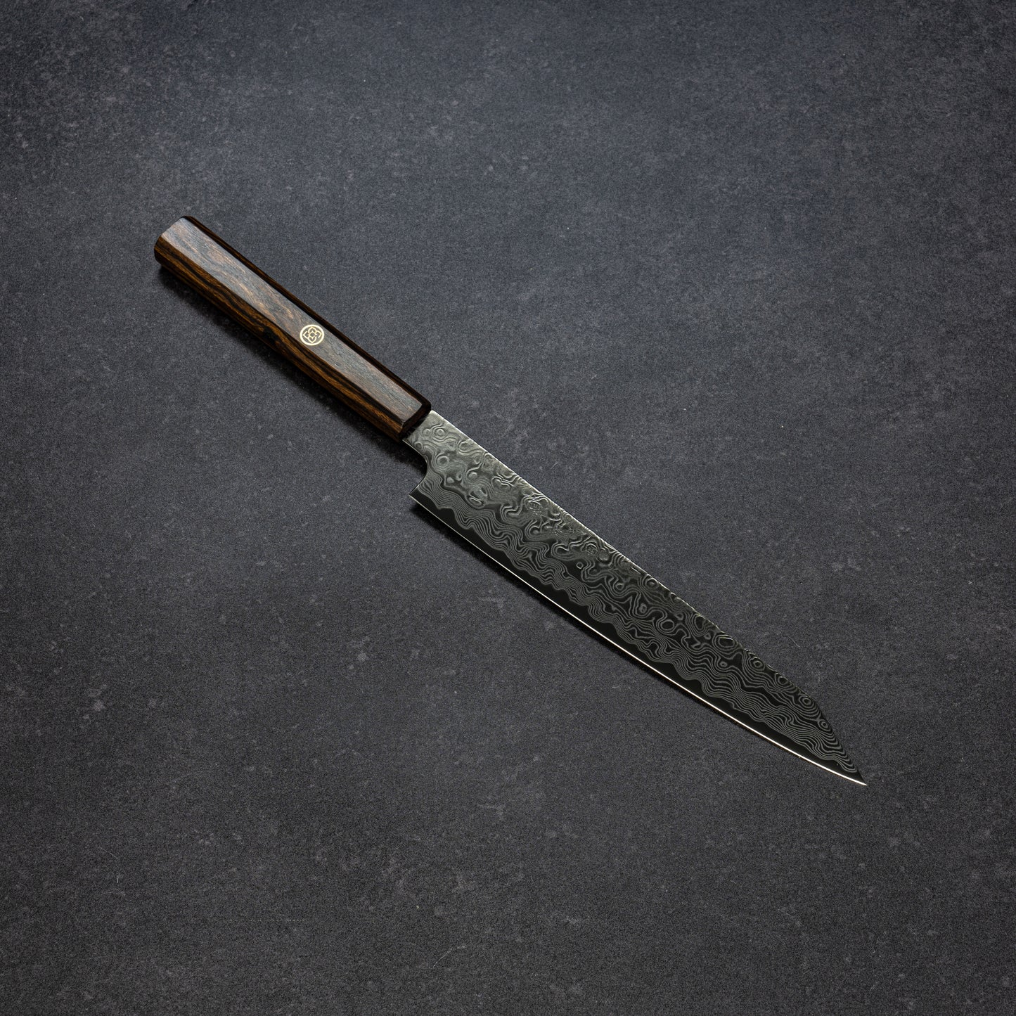 DLC ZDP189 49lays Nickel Damascus Kiritsuke-Petty 180mm