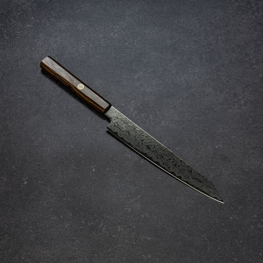 DLC ZDP189 49lays Nickel Damascus Kiritsuke-Petty 180mm