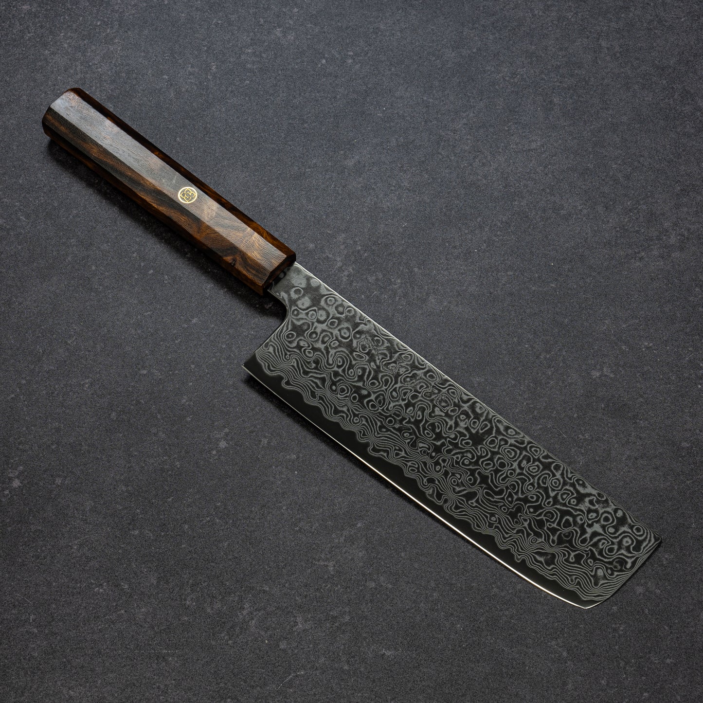 DLC ZDP189 49lays Nickel Damascus Nakiri 180mm