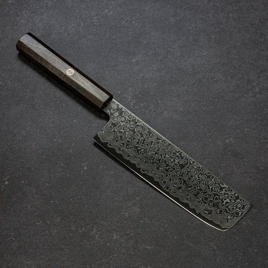 DLC ZDP189 49lays Nickel Damascus Nakiri 180mm