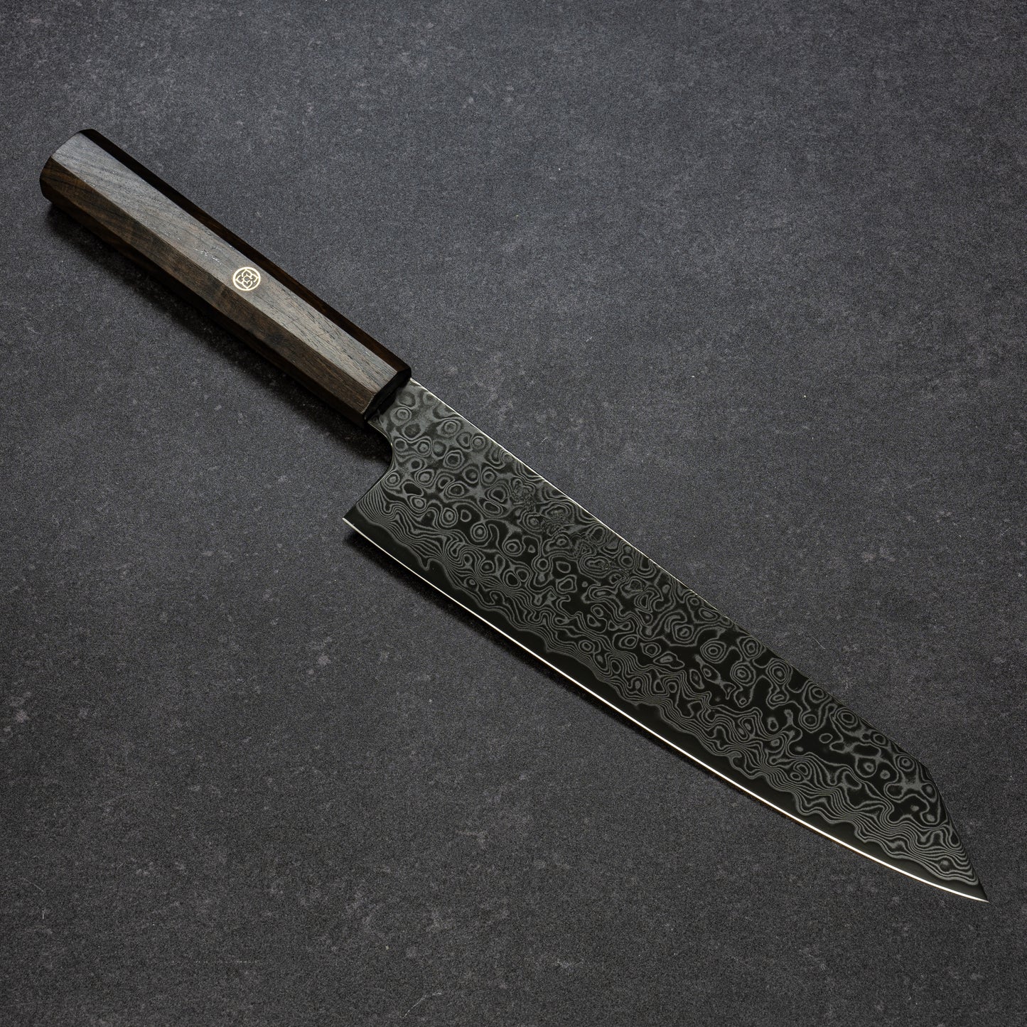 DLC Coated ZDP189 49lays Nickel Damascus Bunka 210mm