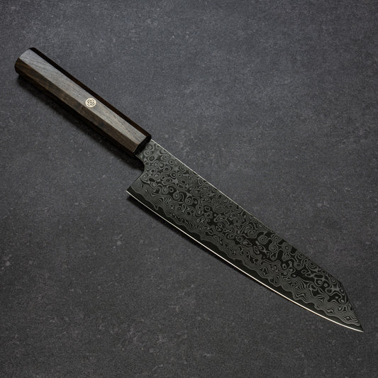 DLC Coated ZDP189 49lays Nickel Damascus Bunka 210mm
