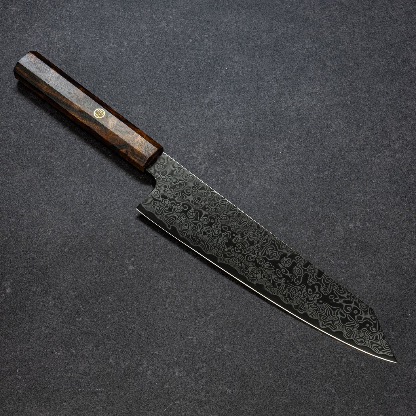 DLC Coated ZDP189 49lays Nickel Damascus Bunka 210mm