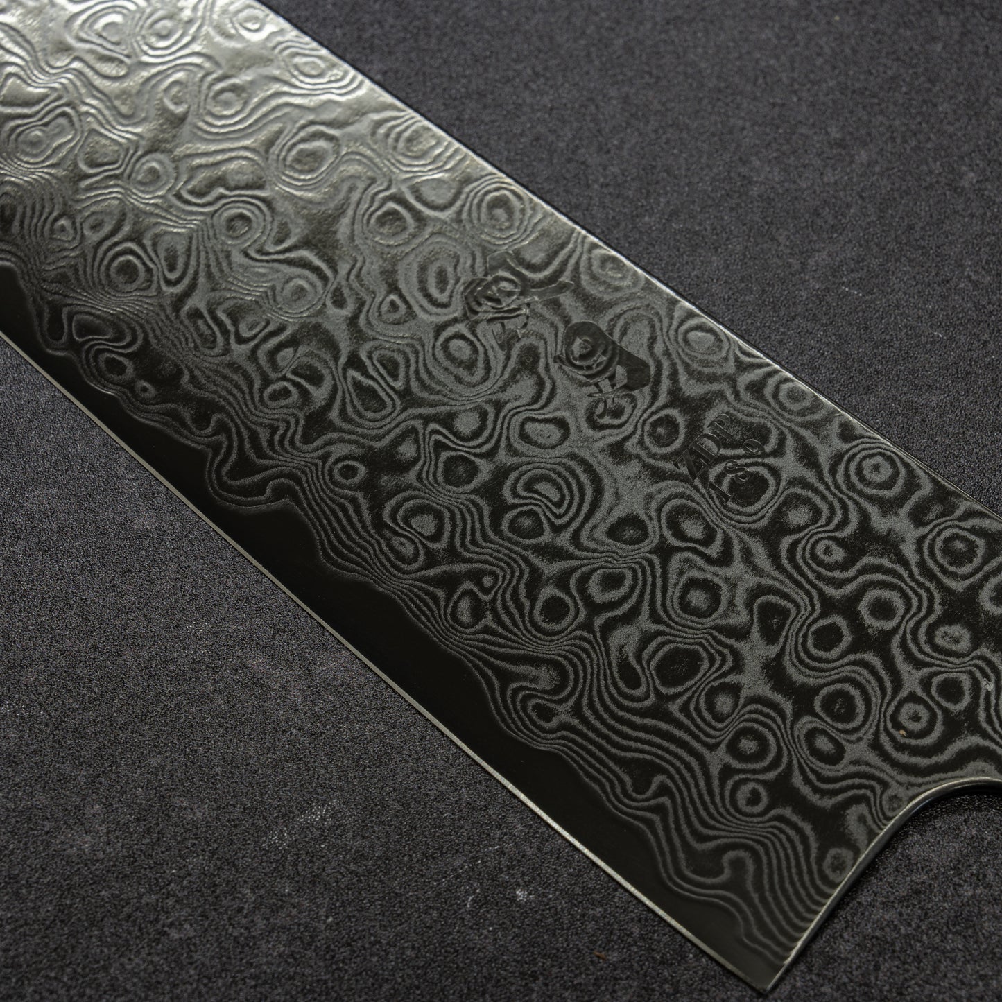 DLC Coated ZDP189 49lays Nickel Damascus Slicer 240mm