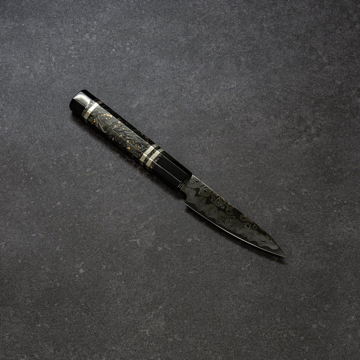 DLC ZDP189 49lays Nickel Damascus Paring 90mm