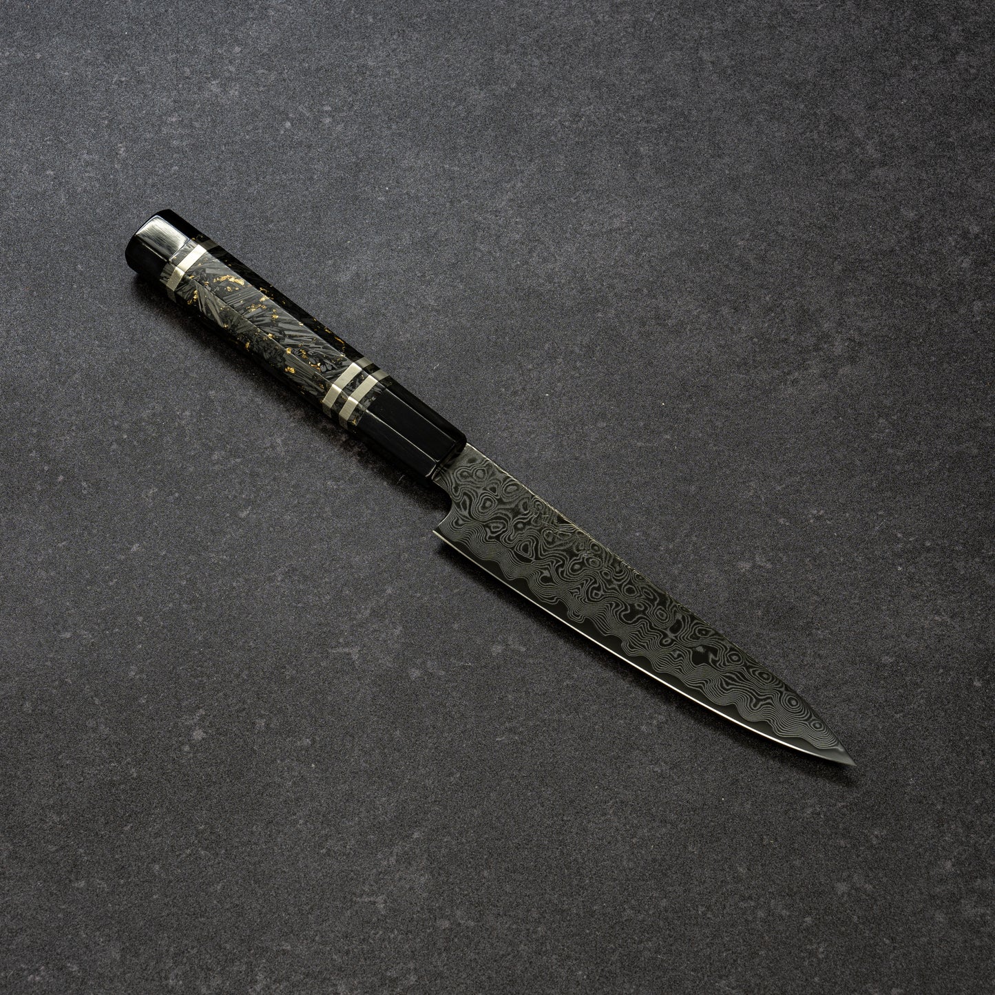 DLC ZDP189 49lays Nickel Damascus Petty 135mm