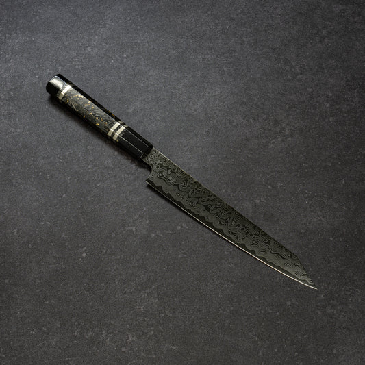 DLC ZDP189 49lays Nickel Damascus Kiritsuke-Petty 180mm