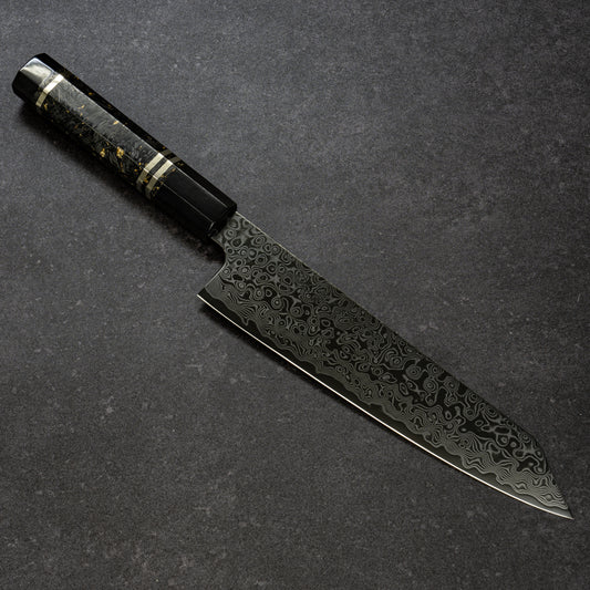 DLC Coated ZDP189 49lays Nickel Damascus Bunka 210mm